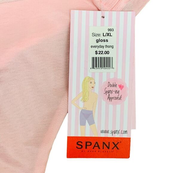 2 NWT SPANX Skinny Britches Panties - Everyday Thong & Hipster in Gloss -Size XL - Picture 8 of 15